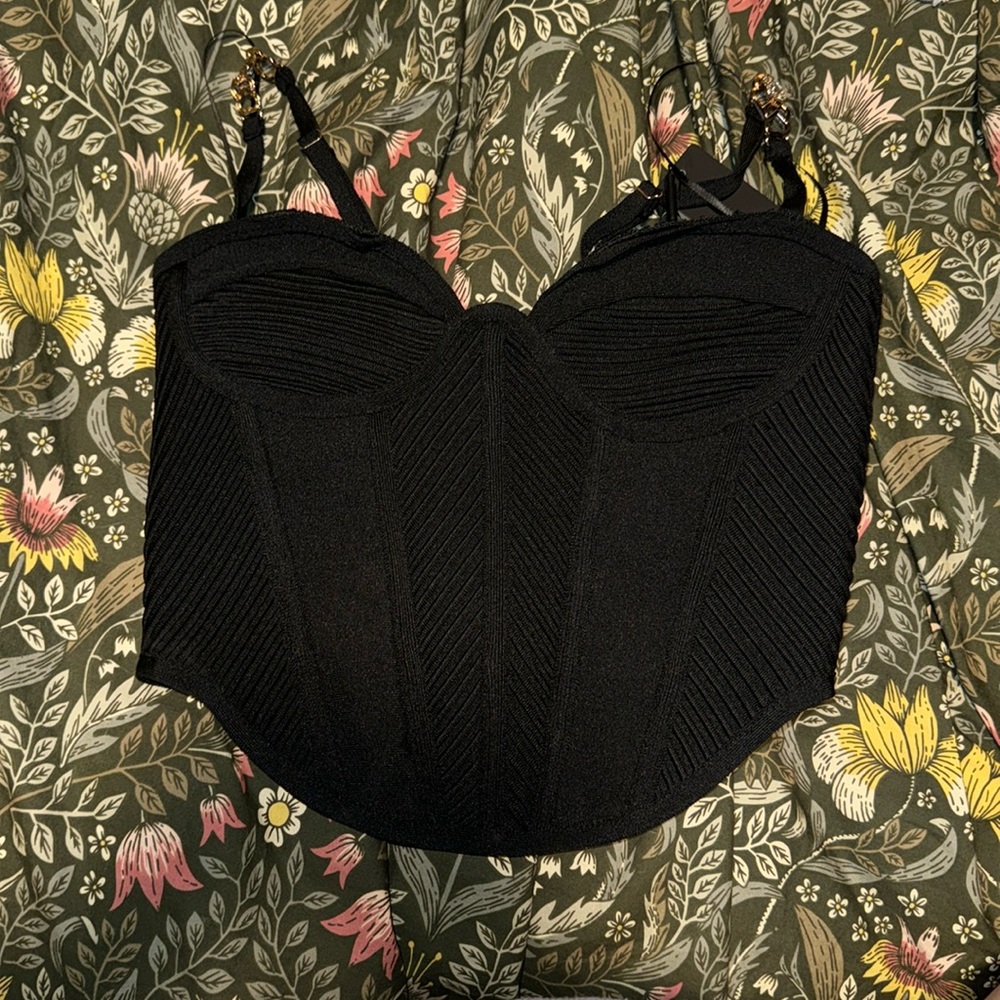 Black fashion nova corset!! SIZE SMALL